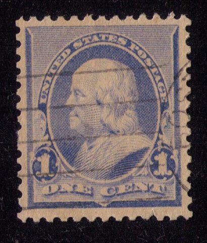 U.S SCOTT 219 Used Dull Bluish VF/XF