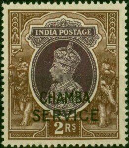 Chamba 1942 2R Purple & Brown SG084 Fine MNH