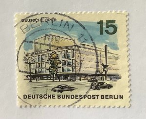 Germany, Berlin 1965 Scott 9N224  used - 15pf, German opera House