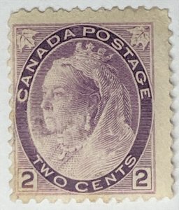 CANADA 1898 #76 Queen Victoria 'Numeral' Issue - MH (CV 50$ +)