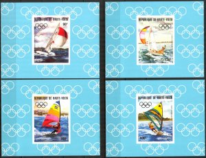 Upper Volta 1983 Olympics Los Angeles 1984 Imperf. Mi.909/12B 4 S/S MNH