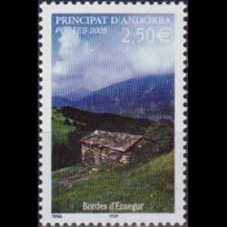 ANDORRA FR. 2005 - Scott# 599 Bordes View Set of 1 NH