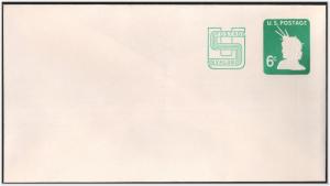 SC#U561 6¢ + 2¢ Liberty Revalued Envelope Entire Unused