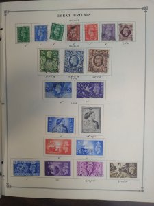 collection on pages Great Britain 1940-58 FW: CV $146