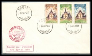 Cambodia Scott 309-311 New Constitution FDC