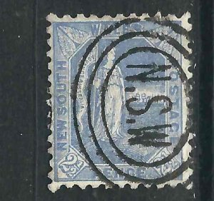 New South Wales 89 SG 265 3d Used F/VF 1890 SCV $5.75