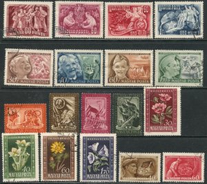 HUNGARY Sc#886//C85 1950 Various Part Sets Used