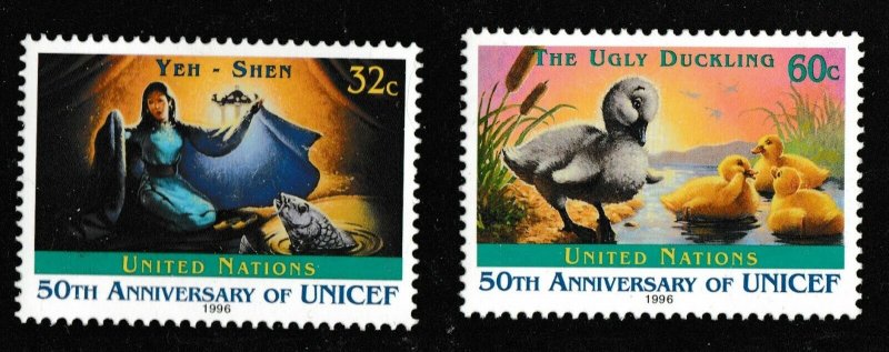 United Nations New York 688-689 50th Anniversary of UNICEF 32c 60c set MNH 1996