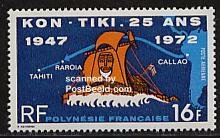 French Polynesia 1972, Kon Tiki 1v, MNH