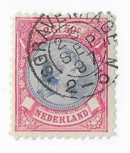 Netherlands Sc #53  2g50c used VF