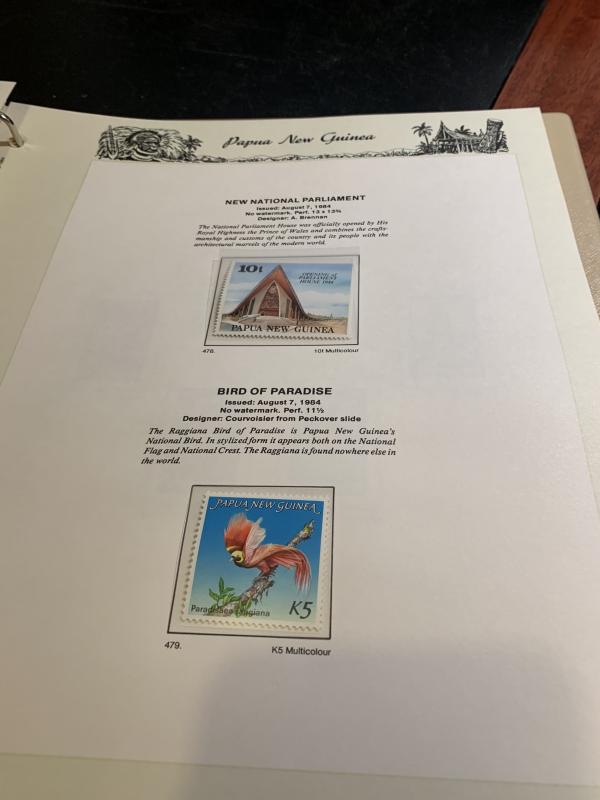 STAMP STATION PERTH: PNG Complete Collection from 1952 to 1989 Mint Never Hinged