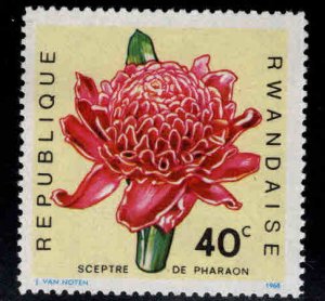 RWANDA Scott 257 MH* Colorful Orchid stamp