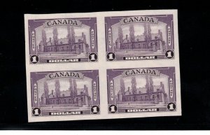 Canada #245b Extra Fine Never Hinged Imperf Block