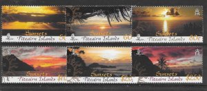 PITCAIRN ISLANDS SG768/73 2008 SUNSETS SET MNH