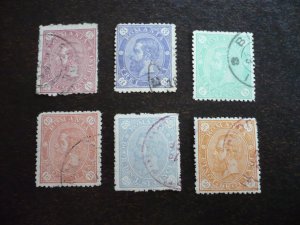 Stamps - Romania - Scott# 94-97,99-100 - Used Part Set of 6 Stamps