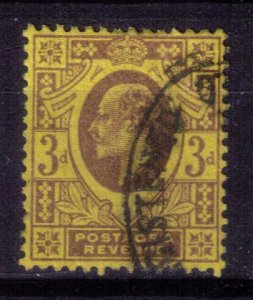 Great Britain Scott #132 dull/purple/org/ylw used  (Sg232) KEVII-F-VF