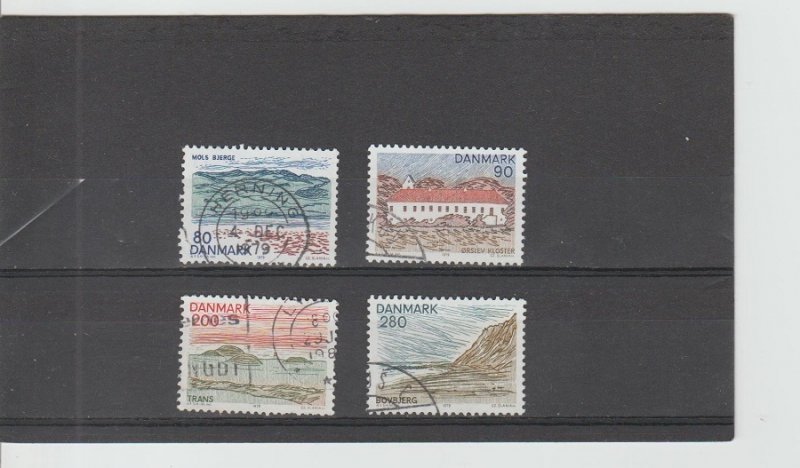 Denmark  Scott#  655-658  Used  (1979 Landscapes)