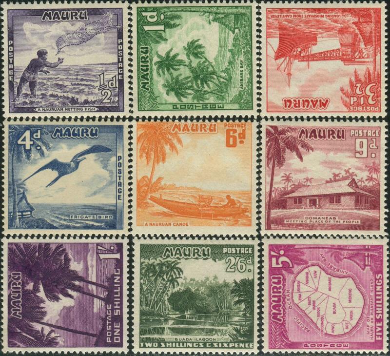 Nauru 1954 SG48-56 Scenes set MH