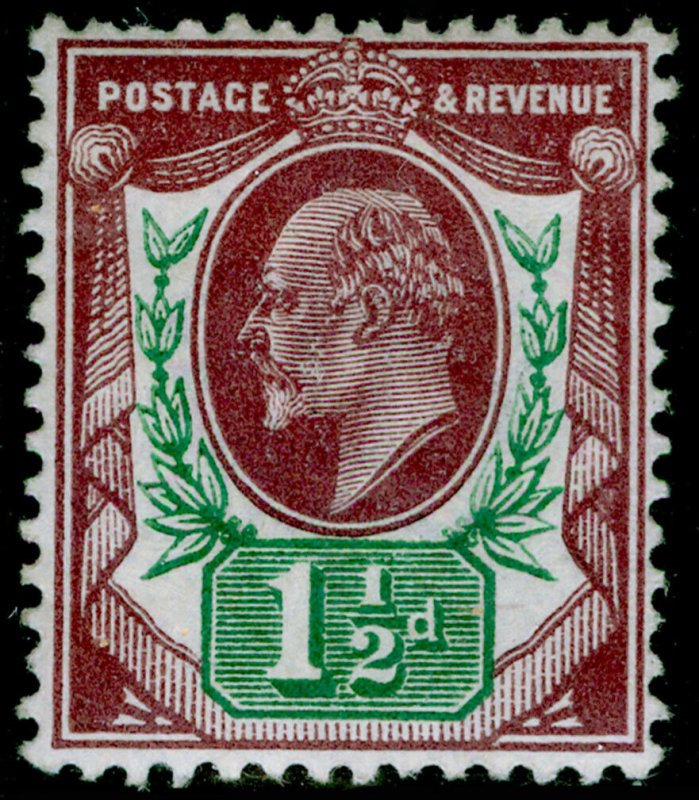 SG287 SPEC M10(-), 1½d dull reddish purple & deep green, VLH MINT. HENDON CERT