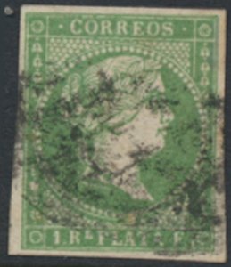 Cuba  SC#  10 Used imperf   4 full margin   see details & scans