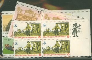 United States #1390a/1705 Mint (NH) Multiple