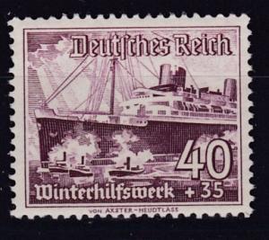 Germany 1937 SHIPS Semi-Postal set Complete (9) in VF Never Hinged Condition