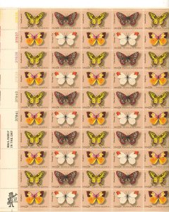 US 1712-15 - 13¢ Butterfly Issue Unused
