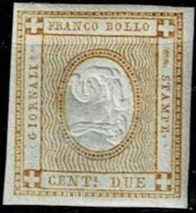 Italy 1862,Sc.#P1 MH, color a+b