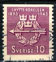 Sweden; 1943: Sc. # 342: O/Used Single Stamp