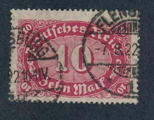  Germany 1921  Scott 154 used - 10m,  Numeral