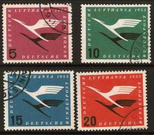 Germany, Scott C61-C64, used set, last air mails