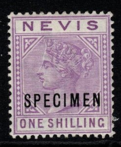 NEVIS SG34s 1890 1/= PALE VIOLET SPECIMEN MTD MINT