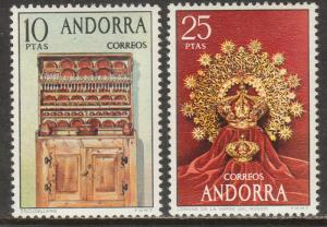 ANDORRA (SPANISH) 81-82, ANTIQUES. MINT, NH. F-VF. (103)