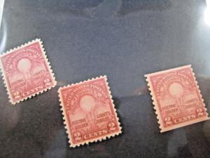 U.S. STAMPS FOR COLLECTORS - SCOTT #654-656  - MH   (kb654)