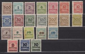 Germany - 1921/1923 Inflation 123 st. collection - MNH (1534)