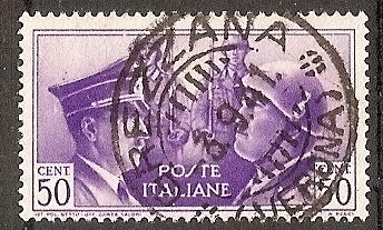 ITALY  416 USED 1941 50c violet Rome-Berlin Axis