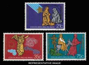 Cocos Islands Scott 104-106 Mint never hinged.