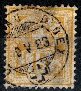 Switzerland #75 F-VF Used CV $40.00 (X1158)