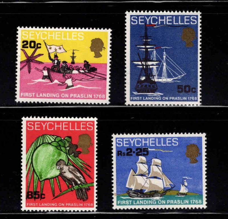 Seychelles Scott 245-251 MNH** Praslin Island Ship landing set