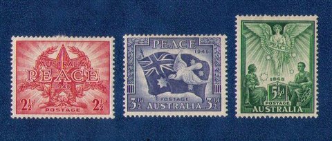 Australia Sc 200-202 MLH Very Fine (1946):