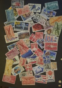 US 50 DIFFERENT Used Airmail BOB Back of Book Stamp Lot z9114