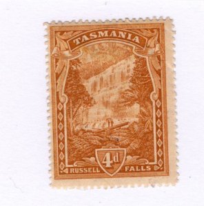 Tasmania #91 - MH - CAT VALUE $42.50 creased low price