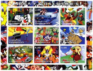 Tajikistan 2001 DISNEY BUGS BUNNY Cartoons Sheet Perforated Mint (NH)