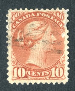 Canada 1889 QV. 10c brownish red. Used. SG111.