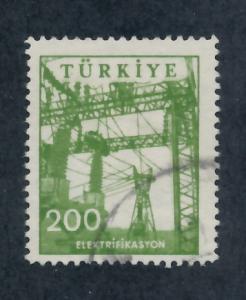 Turkey 1959 Scott 1458 used - 200k, Electric transformer