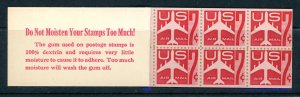 1960 United States Scott #C60 Booklet with 2 Panes of 6 MNH