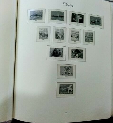 Switzerland stamp album, years 1971-1991