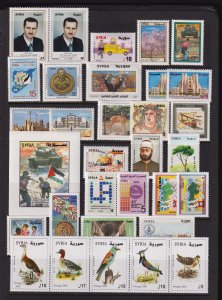 Syria - 32 Recent mint stamps