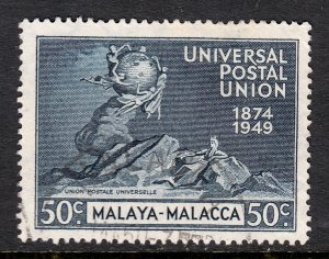 Malaya (Malacca) - Scott #21 - Used - Pencil/rev. - SCV $5.50