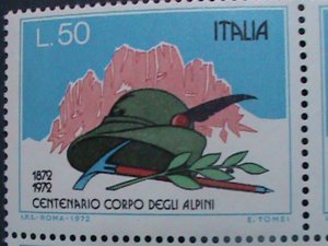 ​ITALY-1972 SC#1067-9 CENTENARY OF THE ALPINE CROPS -MNH-BLOCK VERY FINE